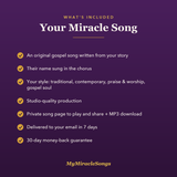 What's included with your Miracle Song